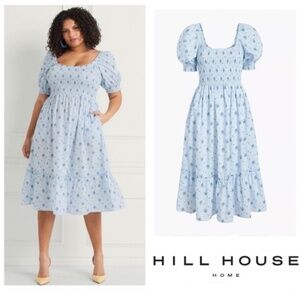 Hill House Louisa Nap Dress in Blue Ditsy